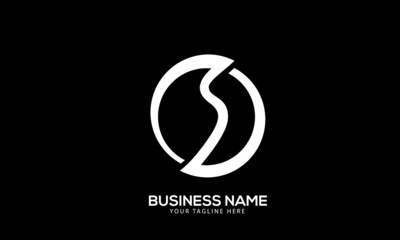 Alphabet DS or SD matel award design monogram vector logo template