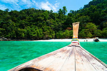 Arriving on a Tropical Beach on Koh Phi Phi, South Thailand, Southeast Asia