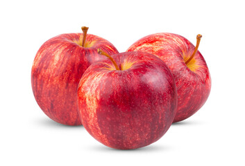 red apple isolated on white