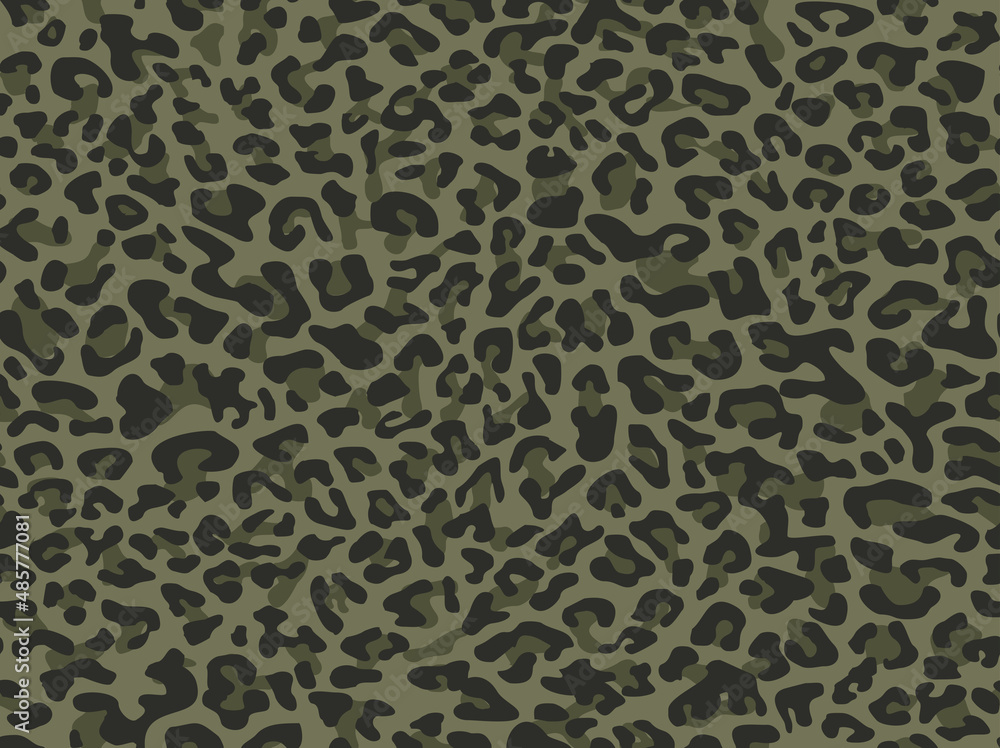 Aufkleber leopard skin seamless pattern. endless texture from spots on a light background. print on fabric and