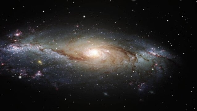 the milky way galaxy moving in the universe