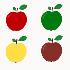 apples vitamins fruits healthy red yellow green