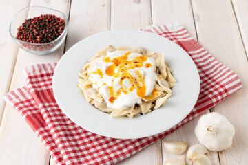 triangle turkish ravioli