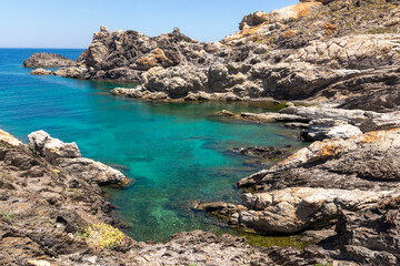 Obraz premium rocky cove at cap de creus on the costa brava in northern spain