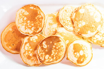 Making pancakes