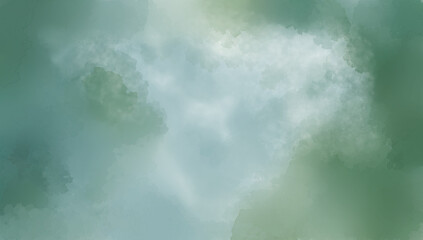 texture green watercolor background painting - with space for your design.