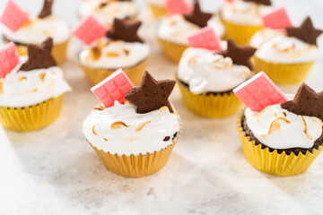 S'mores cupcakes