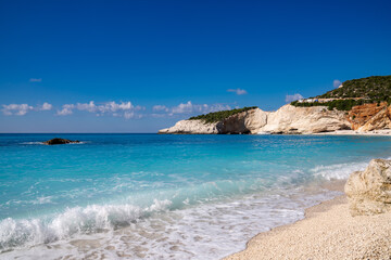 Porto Katsiki, ein Traumstrand auf Lefkada, Griechenland
