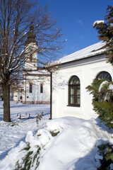 ORTHODOX CHURCH NEAR THE VILLAGE OF KOCELJEVA IN SERBIA - 485788469