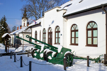 MUSEUM AND ORTHODOX CHURCH NEAR THE VILLAGE OF KOCELJEVA IN SERBIA - 485788614