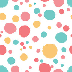 Seamless pattern with an abstract pattern in pastel colors.