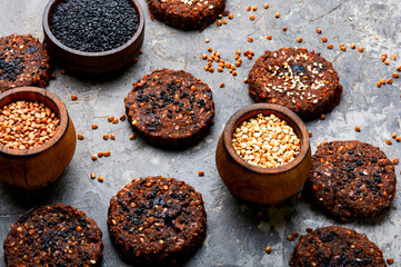 Vegetarian buckwheat cookies.
