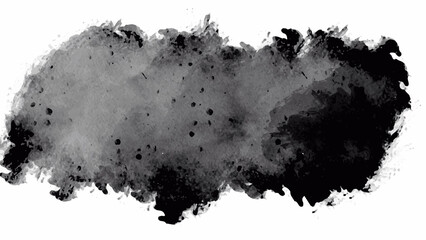 Black watercolor background for your design, watercolor background concept, vector.