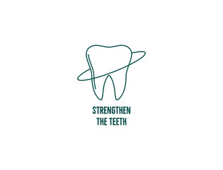 strengthen the teeth icon vector illustrator 