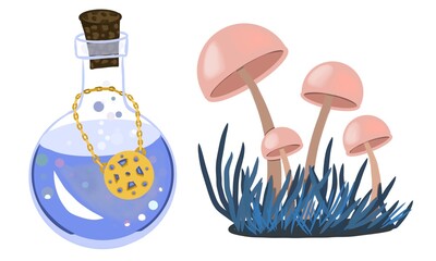 Magic potion and magic mushrooms
