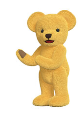 Clip art of a cute teddy bear. 