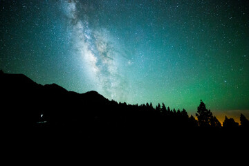 Milky way in El Llano Del Jable, La Palma Island, Canary Islands, Spain