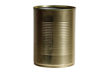 old aluminum can isolated on white background