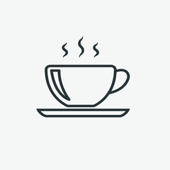 cup, tea, coffee, drink, teapot icon vector isolated. green, espresso, cappuccino symbol sign