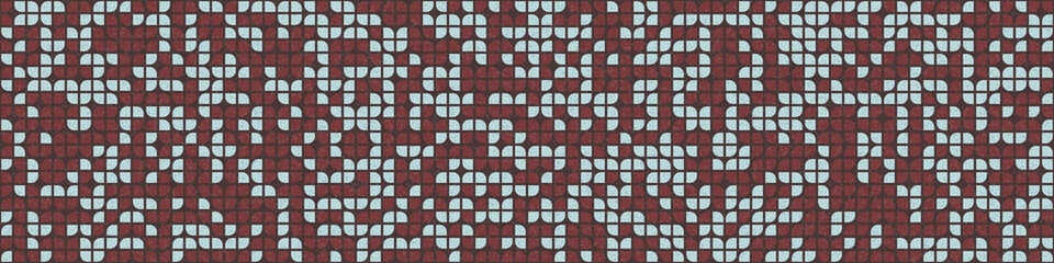 Fototapeta premium Abstract Geometric Pattern generative computational art illustration