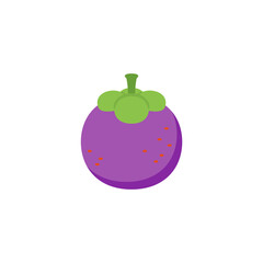 果物イラスト　マンゴスチン