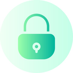 padlock gradient icon
