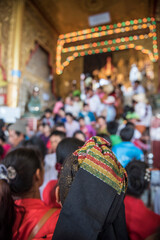 Naklejka premium Pindaya Cave Festival, Pindaya, Shan State, Myanmar (Burma)