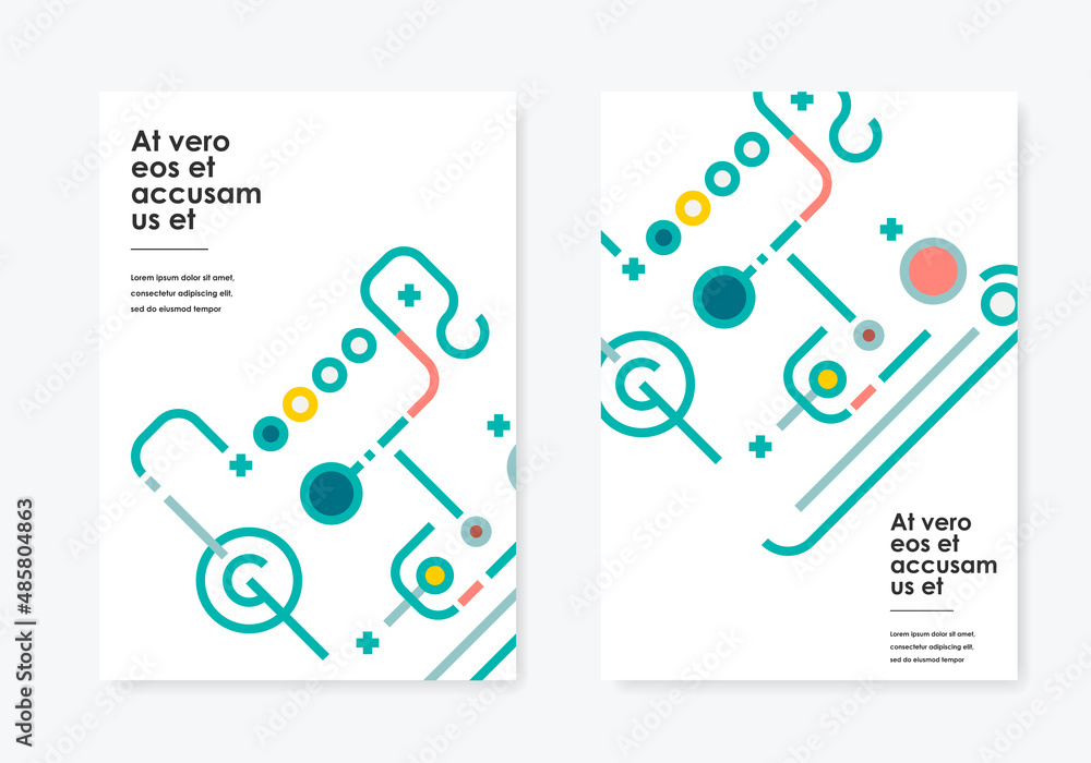 Aufkleber abstract color bauhaus background. shape illustration design. vector geometry shape. element geometr