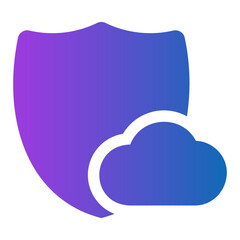 cloud computing gradient icon