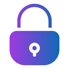 padlock gradient icon