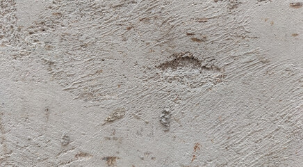 White concrete wall texture, grey plastered wall texture or background, messy street wall