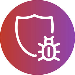 antivirus gradient icon