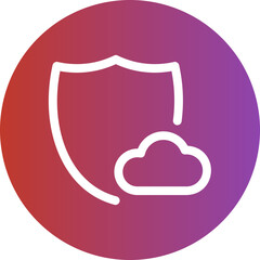 cloud computing gradient icon