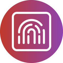 fingerprint gradient icon