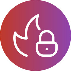 firewall gradient icon