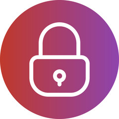 padlock gradient icon