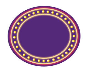 Purple ellipse board banner 