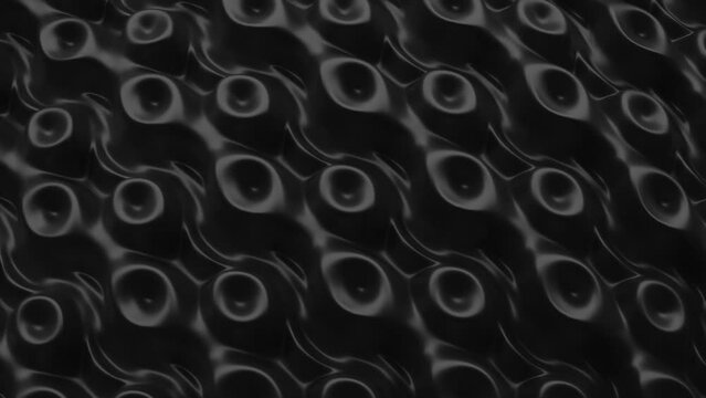 Abstract 3D animation of pulsating octopus pattern. Loops seamlessly.
