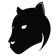 silhouette of a black panther