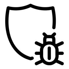 antivirus line icon