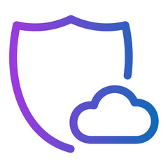 cloud computing gradient icon