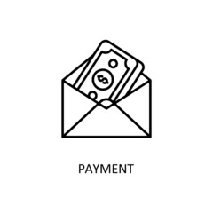 Payment Vector Outline Icon Design illustration. Banking and Payment Symbol on White background EPS 10 File