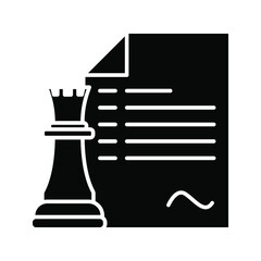 Chess icon, Strategy, Checkmate. Vector illustration