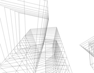 abstract architectural sketch