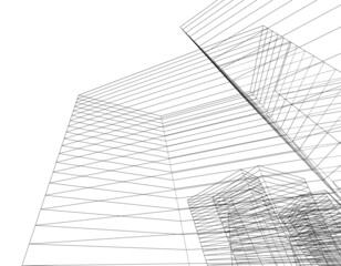 abstract architectural sketch