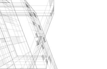 abstract architectural sketch
