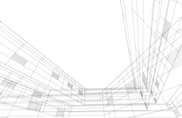 abstract architectural sketch