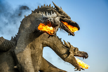 dragon statue in the park