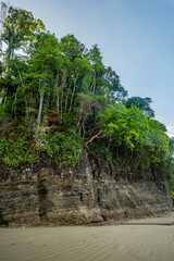 Photographer photographing Playa Arco Beach, Uvita, Puntarenas Province, Pacific Coast of Costa Rica