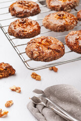 Nut biscuits made from spelled flour. Gluten Free Baking